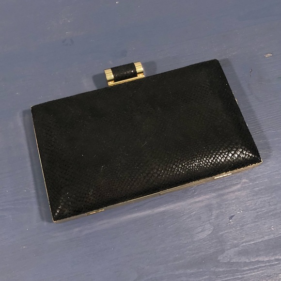 Black Clutch with Gold Details - Picture 2 of 7